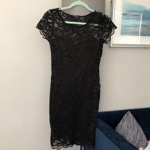 Stretchy Black Lace Dress